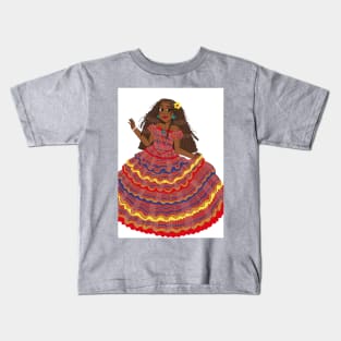 Beautiful Caribbean Princess Kids T-Shirt